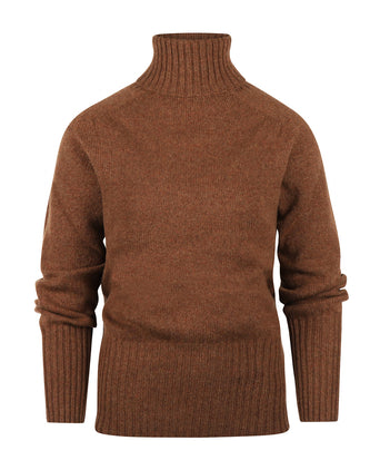 Harley of Scotland Dames Kol Pullover | Bruin