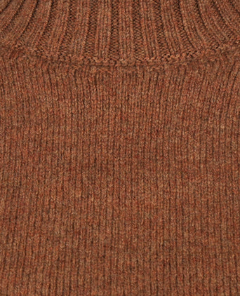 Harley of Scotland Dames Kol Pullover | Bruin