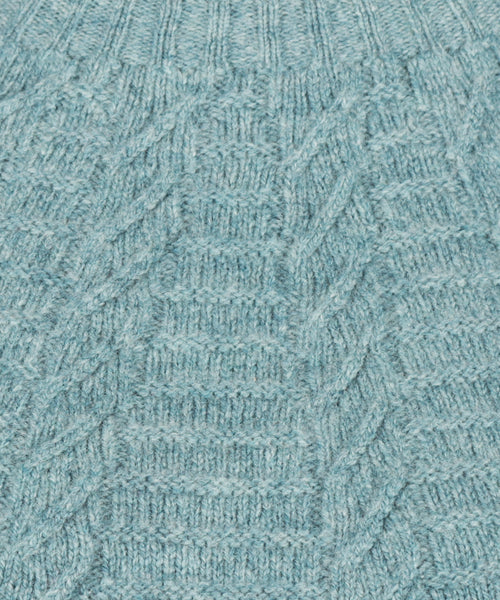 Harley of Scotland Dames Ronde Hals Pullover | Groen