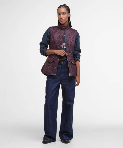 Barbour Dames Wray Quilted Gilet | Roze