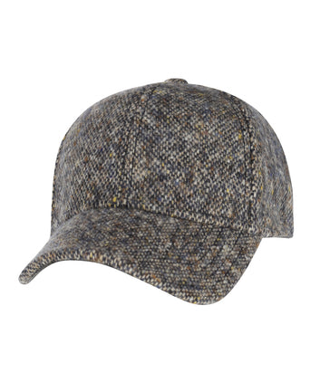 Stetson Baseball Cap Donegal Tweed | Blauw