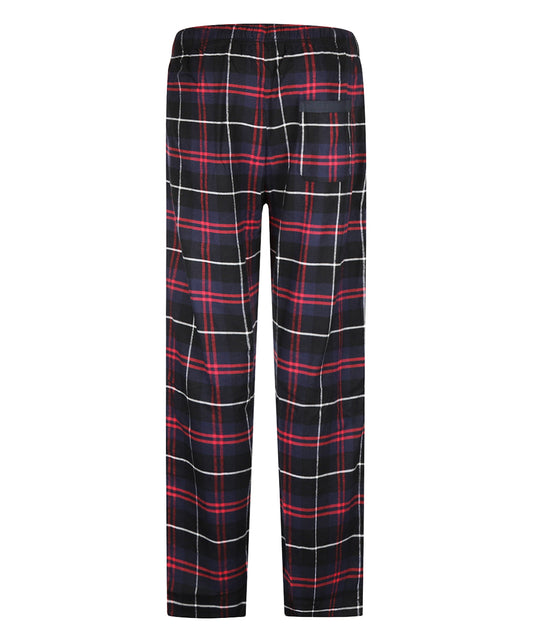 Pyjama broek flannel | Navy Rood Tartan
