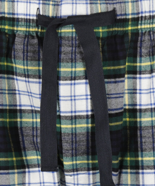 Flanell-Pyjamahose | Grün