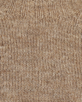 Harley of Scotland Ronde Hals Pullover | Bruin