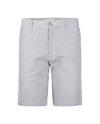 Seersucker Short | Medium Blue