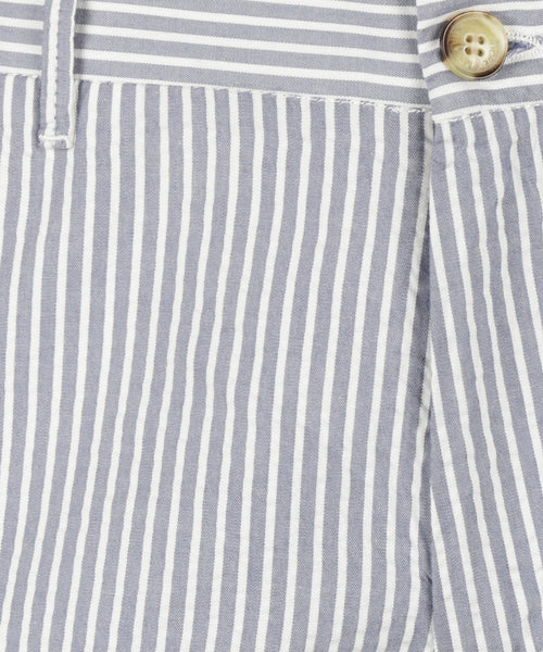 Seersucker Short | Medium Blue