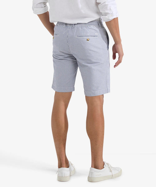 Seersucker Short | Medium Blue