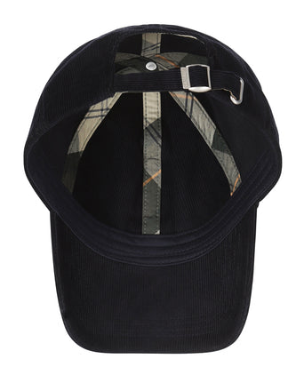 Barbour Bayfield Cord Cap | Navy Blauw