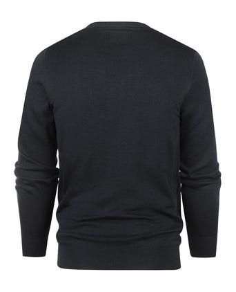 Barbour Pima Cotton Crew Neck | Navy Blauw