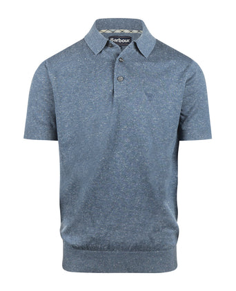 Barbour Muston Leinenmischpolo | Denimblau