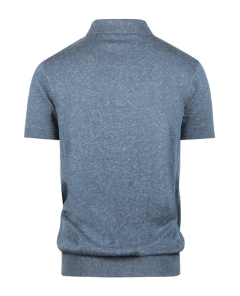 Barbour Muston Leinenmischpolo | Denimblau