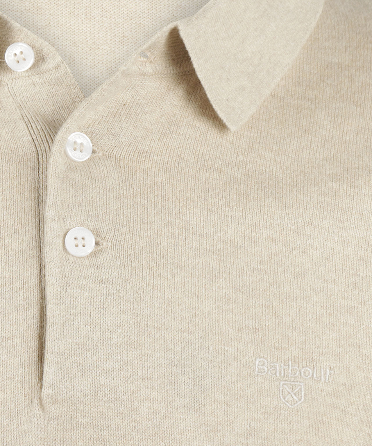 Barbour Muston Poloshirt aus Leinenmischung | Beige