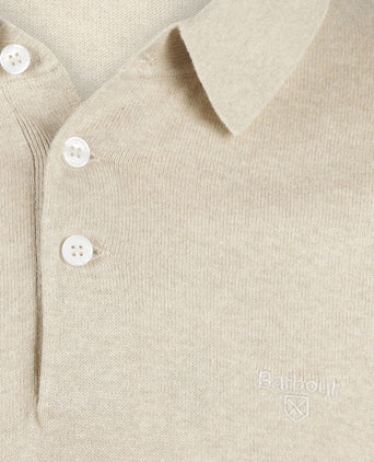 Barbour Muston Poloshirt aus Leinenmischung | Beige
