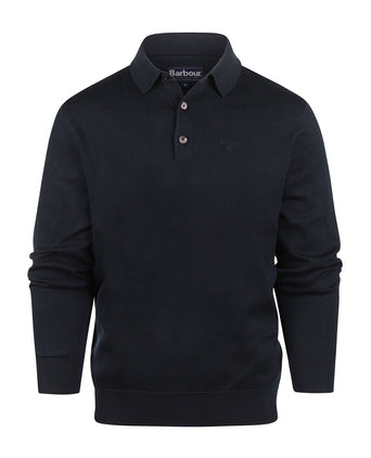 Barbour Pima Cotton Knitted Polo | Navy Blauw