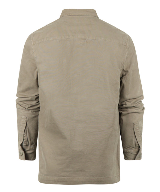 Regular Washed Overshirt | Smokey Olive