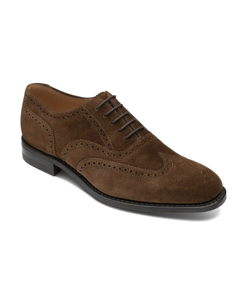 Loake 302 Full Brogue Suede | Bruin