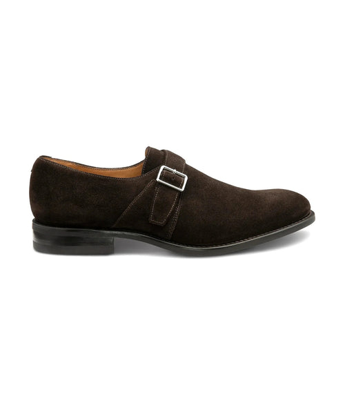 Loake 357 Monk Strap Shoe Suede | Bruin