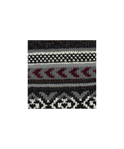 Burlington Fair Isle Sok | Zwart