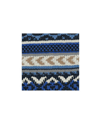 Burlington Fair Isle Sok | Blauw