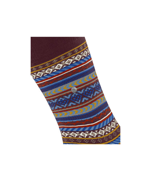 Burlington Fair Isle Sok | Rood
