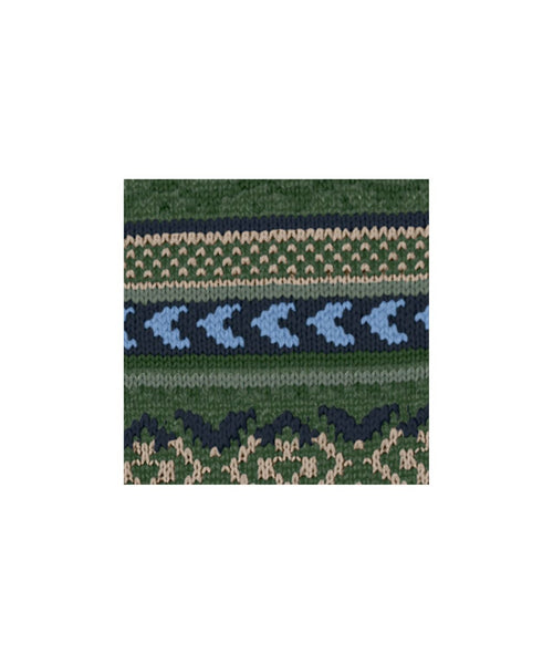 Burlington Fair Isle Sok | Groen
