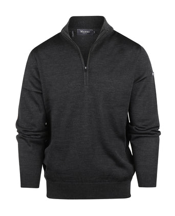 Maerz Half Zip Pullover | Charcoal