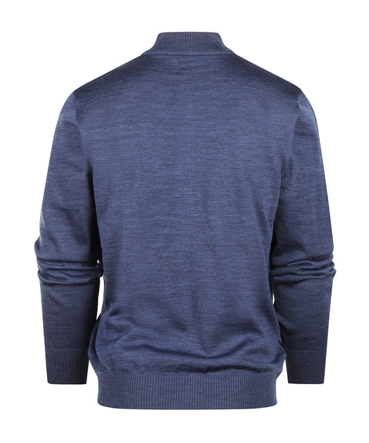 Maerz Pullover mit halbem Reißverschluss | Blau