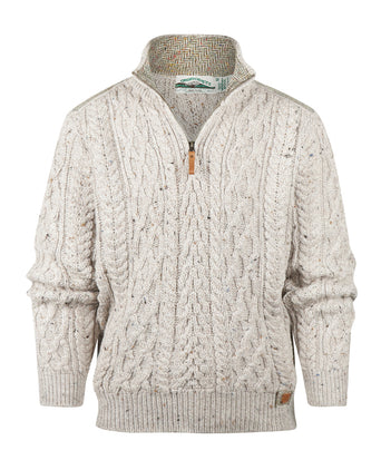 Pullover Half Zip | Beige