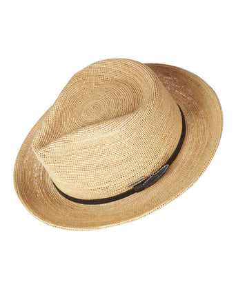 Stetson Fedora Raffia Chrochet | Naturel