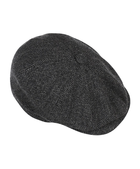 Christy Newsboy Tweed Cap | Charcoal Grey