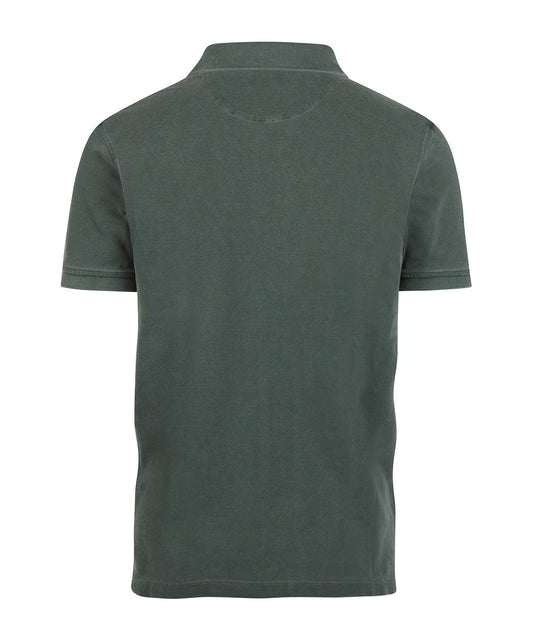 Polo Korte Mouw Garment Dyed | Donkergroen