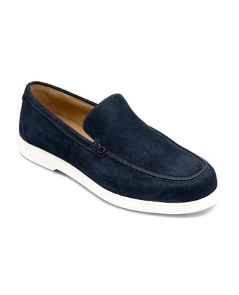 Loake Tuscany Apron Loafer Suéde | Navy Blauw