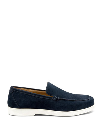 Loake Tuscany Apron Loafer Suéde | Navy Blauw