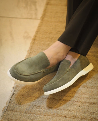 Loake Tuscany Apron Loafer Suéde | Groen