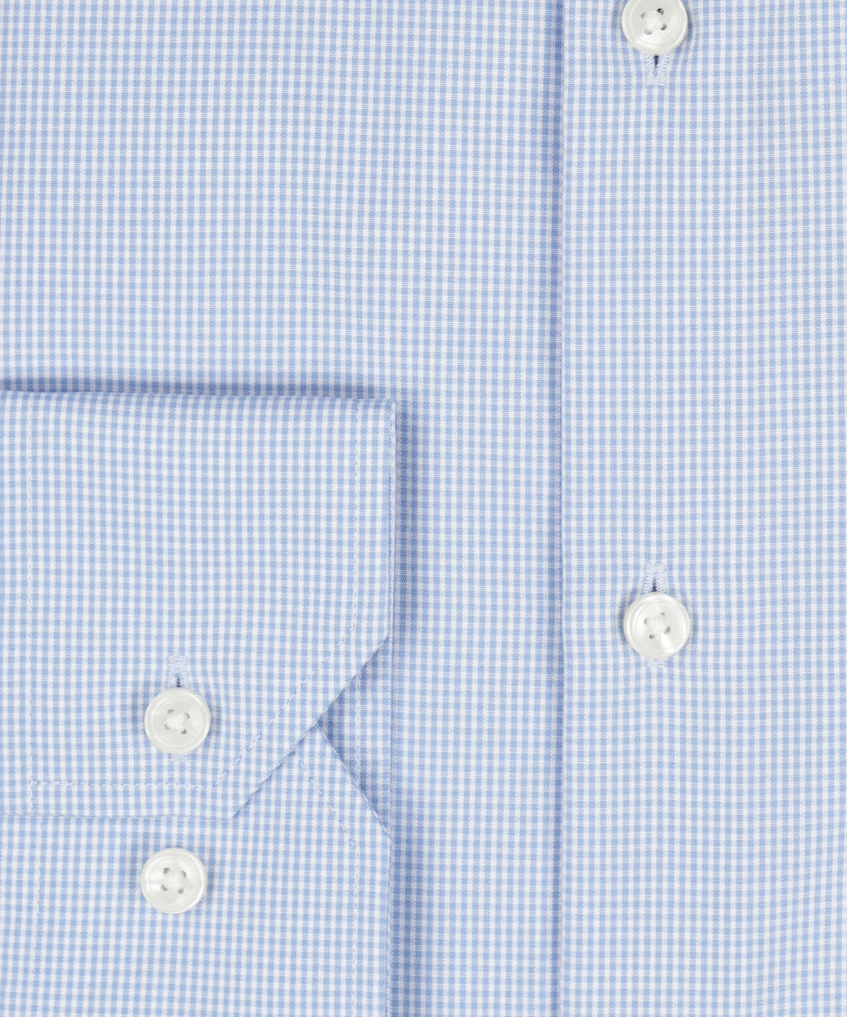 Non Iron Shirt Semi Widespread | Middenblauw ruit