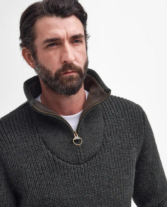 Barbour New Tyne Half Zip Jumper | Groen