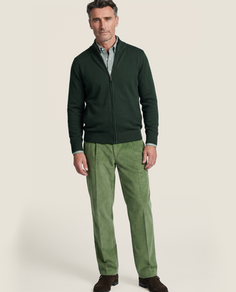 Merino Ritsvest | Groen