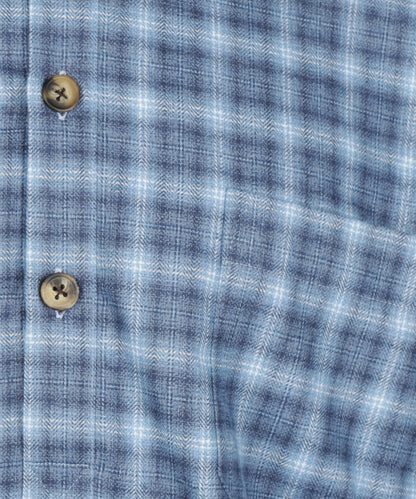 Flannel Nightshirt | Blauw Wit Ruit
