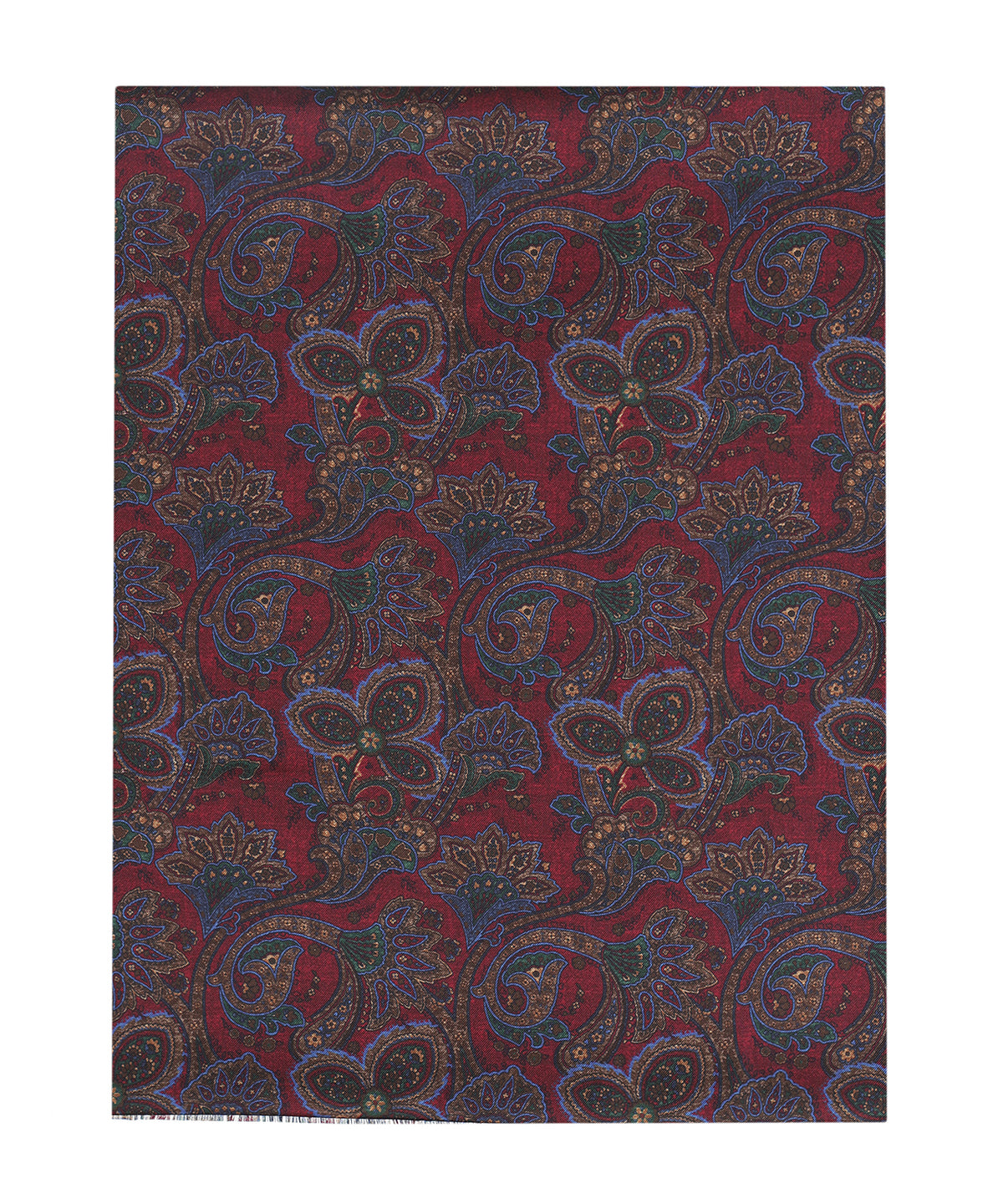 Zijden Sjaal | Bordeaux Paisley