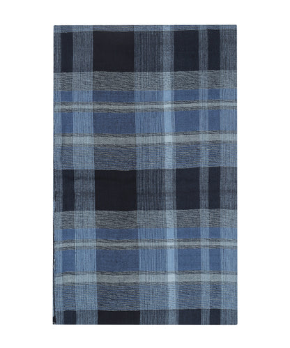Katoen Viscose Sjaal | Blauw Navy Multi