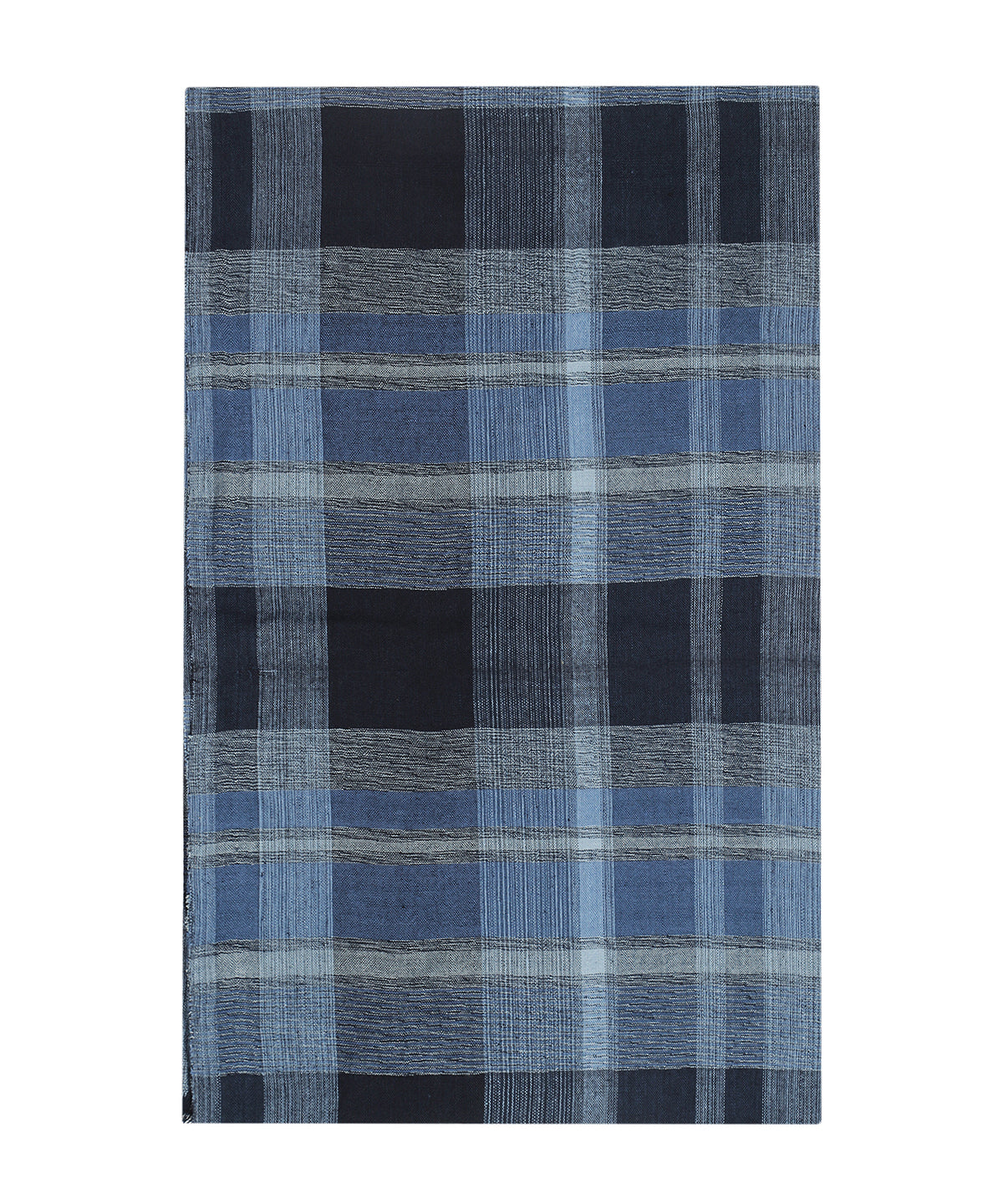 Katoen Viscose Sjaal | Blauw Navy Multi