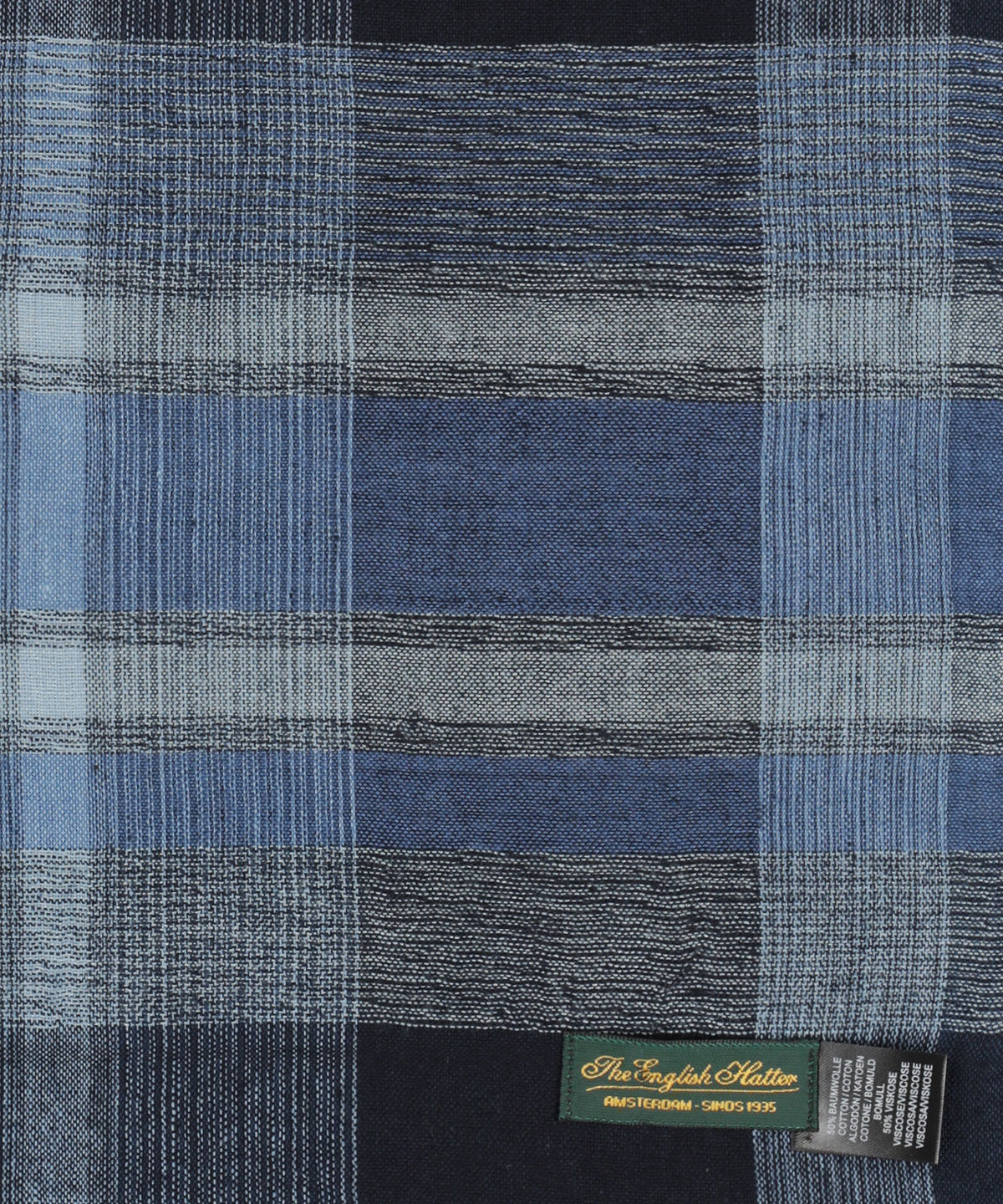 Katoen Viscose Sjaal | Blauw Navy Multi