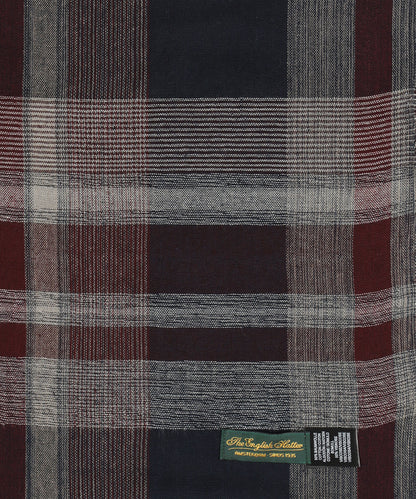 Katoen Viscose Sjaal | Rood Navy Multi