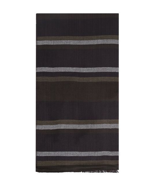 Katoen Viscose Sjaal | Bruin Groen Multi