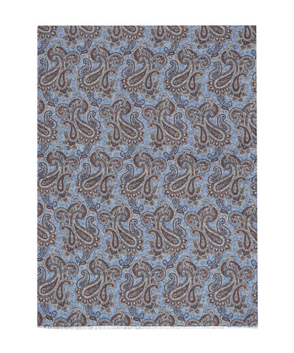 100% Wollen Sjaal | Lichtblauw Design