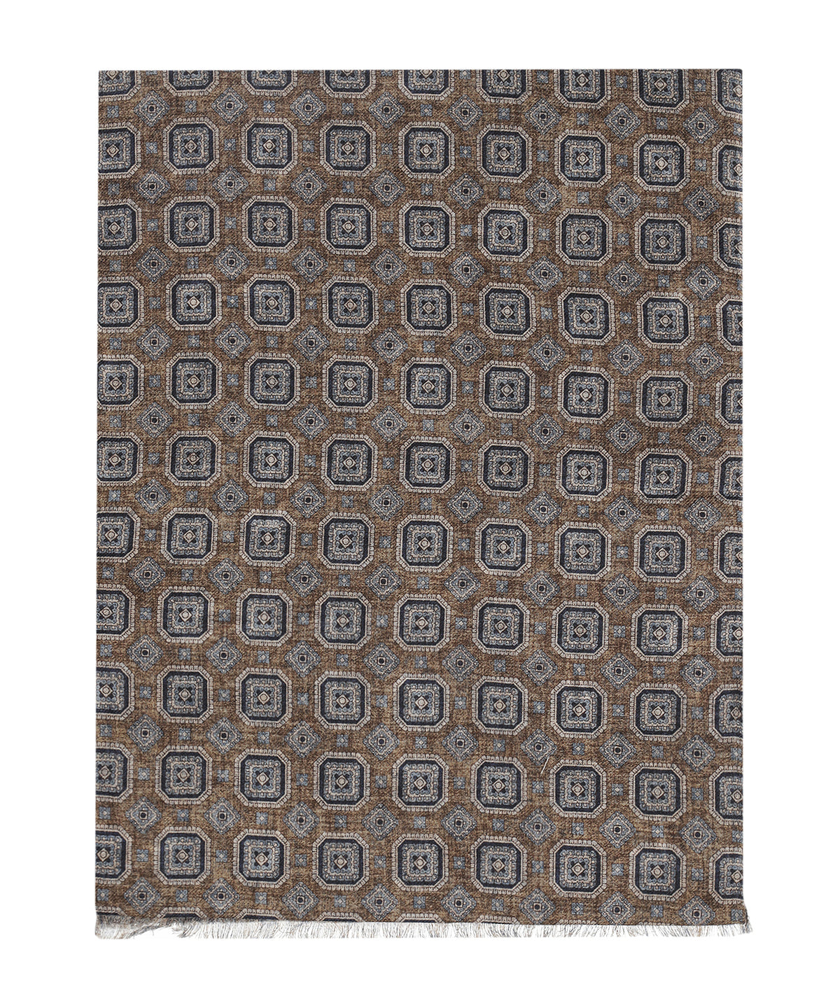 100% Wollen Sjaal | Bruin Design