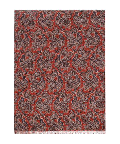 100% Wollen Sjaal | Oranje Design
