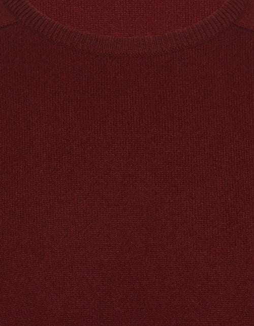 Pullover Lamswol ronde hals | Bordeaux