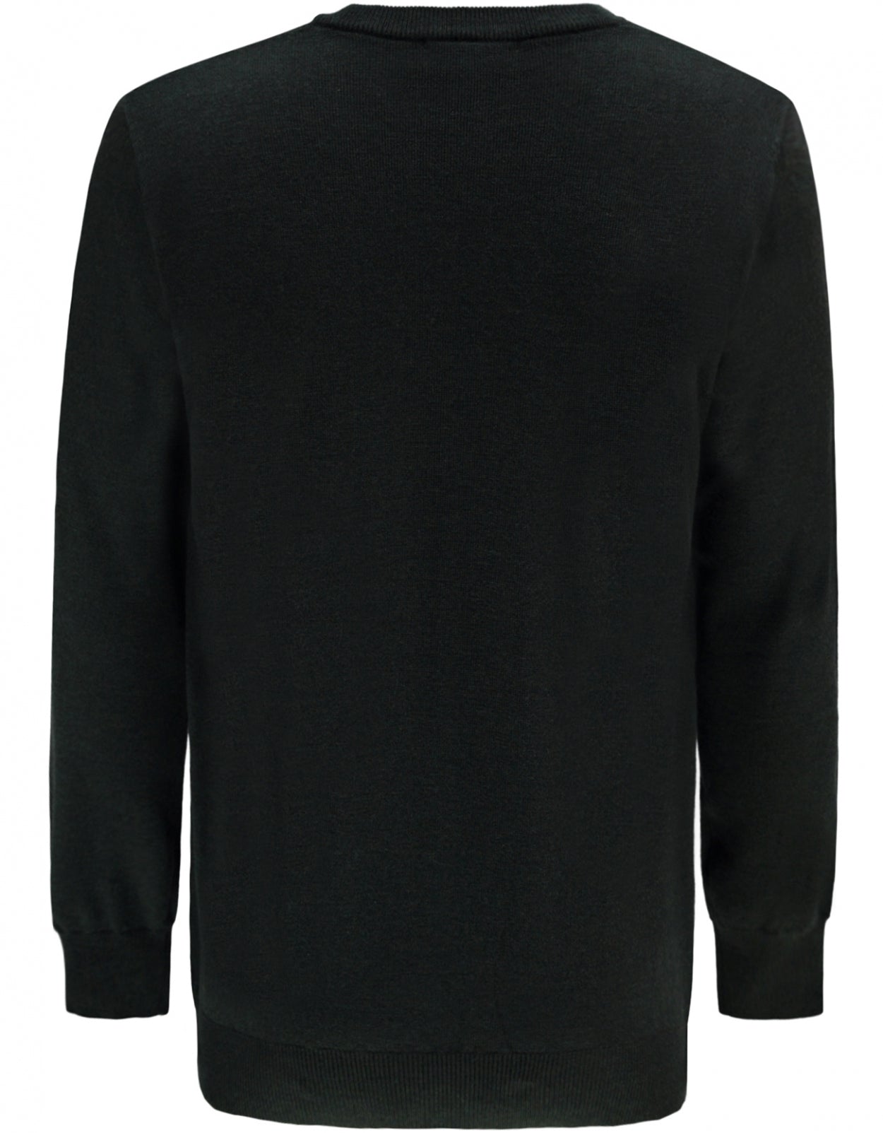 Merino wool v-neck sweater | Dark Green
