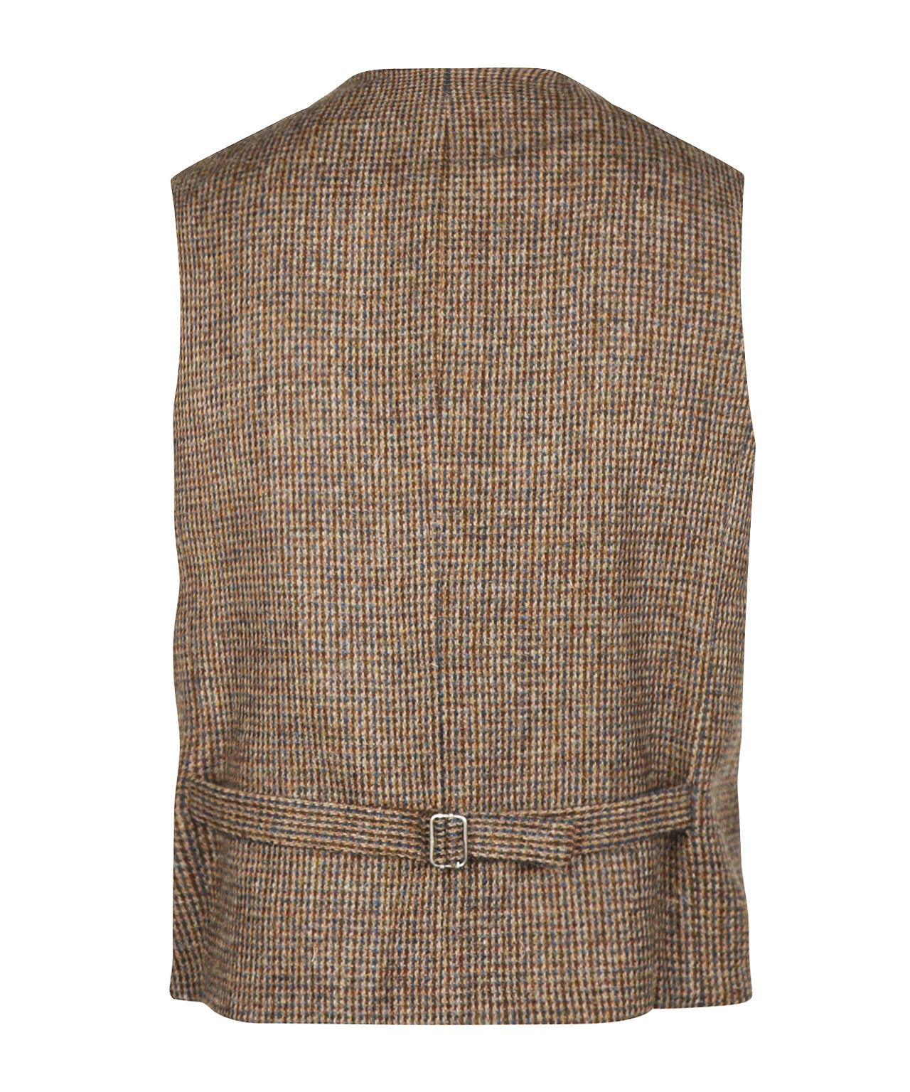 Harris Tweed Gilet | Bruin Blauw Ruit